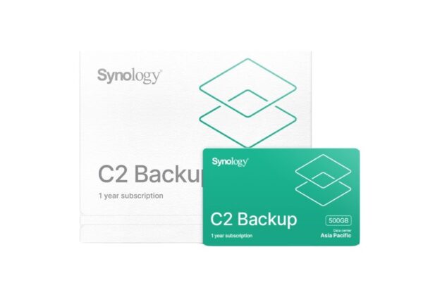 Synology C2-BACKUP500G-1Y-APAC-VIRTUAL C2 Backup Personal License Pack (500GB, 1 year)