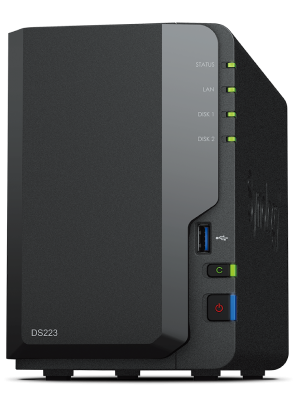 Synology DS223 2-bay DiskStation , Realtek RTD1619B quad-core
