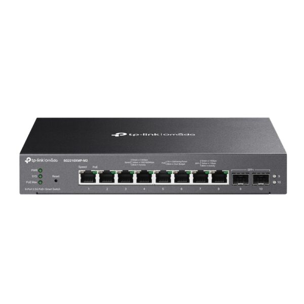 TP-Link Omada SG2210XMP-M2 8Port 2.5G PoE+ ,2 10Gb SFP+ManageSW