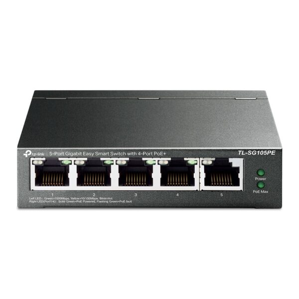 9778.jpg TP-Link TL-SG105PE 5Port Gb EasySmartSwitch, 4Port PoE+