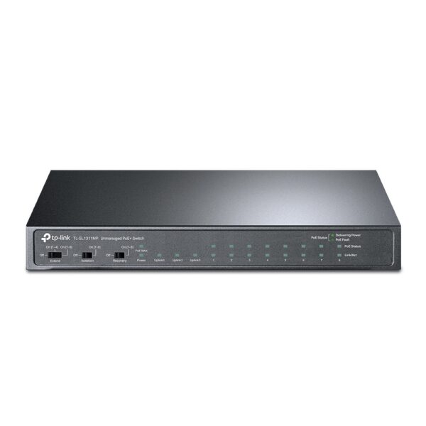 TP-Link TL-SL1311MP 8Port 10/100M PoE+, 124W + 3 Gb Non-PoE