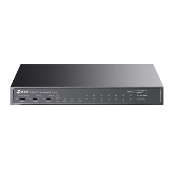 TP-Link TL-SL1311P 8Port 10/100M PoE+, 65W + 3 Gb Non-PoE