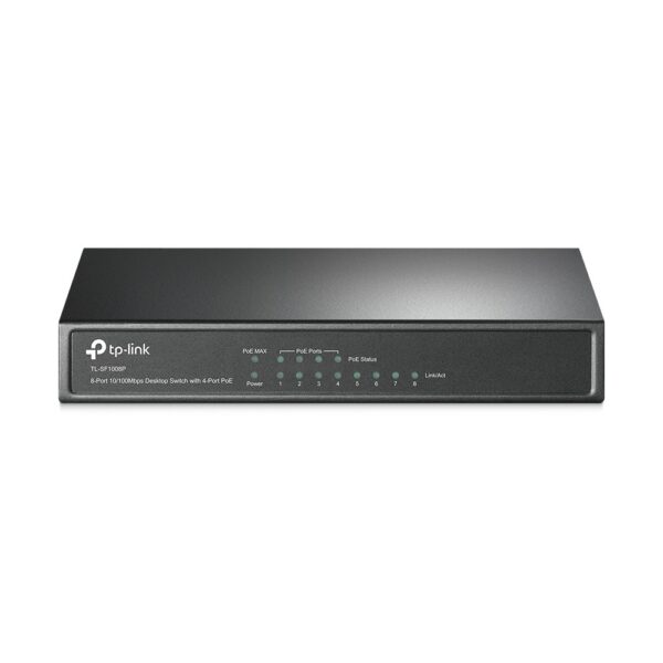 TP-Link TL-SF1008P 8Port 10/100M DesktopSW, 4Port PoE+ 66W