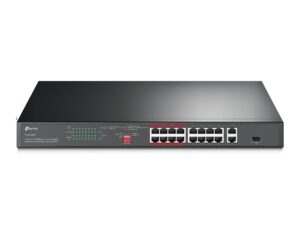 TP-Link TL-SL1218P 16Port 10/100M PoE+, 150W + 2 Gb Non-PoE