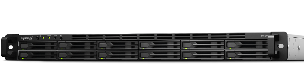 Synology FS2500 12-bay 2.5'' SATA All-flash storage, Quad Core 3.35GHz (turbo to 3.6GHz), 8GB RAM (up to 32GB)