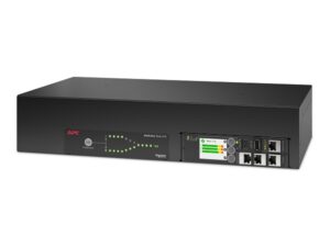 APC AP4424A Netshelter Rack Automatic Transfer Switch, 2U, 32A, 230V, 2 IEC 309 IN, 16 C13, 2 C19 OUT, 50/60 Hz