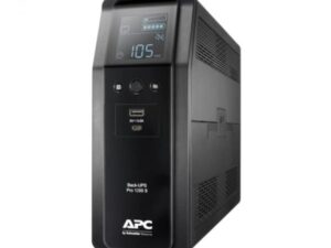 APC BR1200SI Back-UPS Pro, 1200VA/720W, Tower, 230V, 8x IEC C13 outlets, Sine Wave, AVR, USB Type A + C ports, LCD, User Replaceable Battery