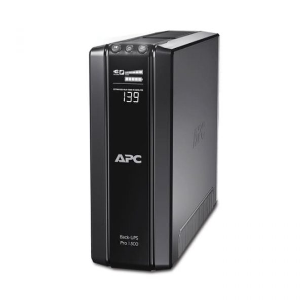 APC BR1500GI Back-UPS Pro, 1500VA/865W, Tower, 230V, 10x IEC C13 outlets, AVR, LCD, User Replaceable Battery