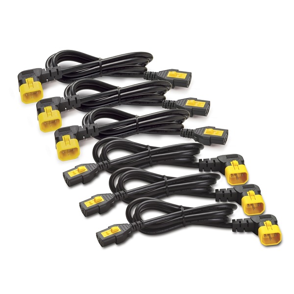 AP8706R-WW APC AP8706R-WW Power Cord Kit (6 ea), Locking, C13 to C14 (90 Degree), 1.8m
