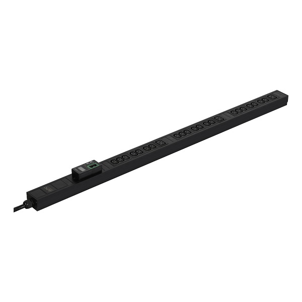 APC EPDU1216M Easy Rack PDU, Metered, 0U, 3 Phase, 11kW, 230V, 16A, 21 x C13 and 3 x C19 outlets, IEC60309 3P+N+PE inlet