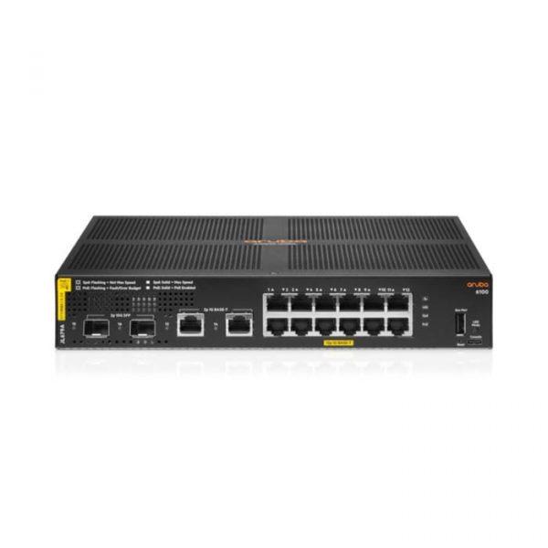 HPE JL679A Aruba CX 6100 12G CL4 2SFP+ POE Switch