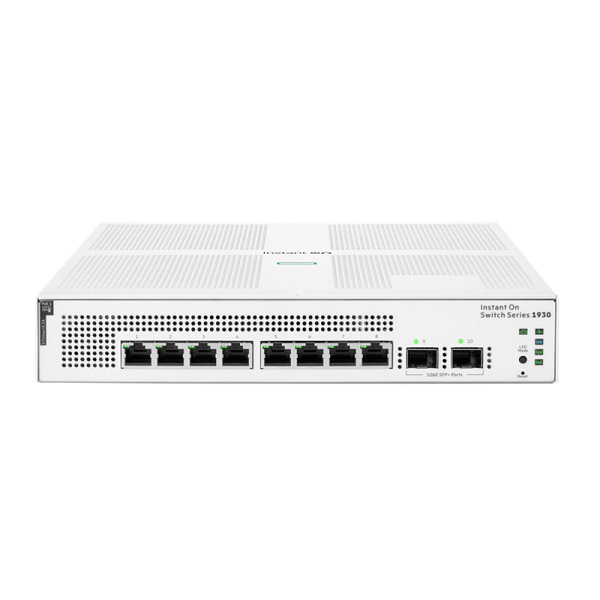 HPE JL681A Aruba IOn 1930 8G 2SFP POE 124W Switch (8 x 10/100/1000 PoE+, 2 SFP)