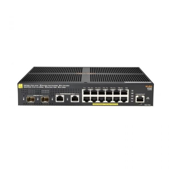 HPE JL693A Aruba 2930F 12G PoE+ 2G/2SFP+ Switch (12 x PoE+ ports, 2SFP+ ports, 139W)