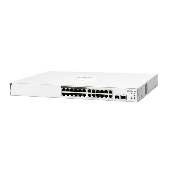 HPE JL813A Aruba IOn 1830 24G 2SFP 195W Sw (12 x 10/100/1000, 12 x 10/100/1000 PoE+, 2 x SFP)