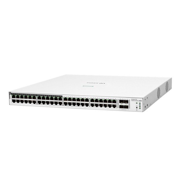 JL815A HPE JL815A Aruba IOn 1830 48G 4SFP 370W Sw (24 x 10/100/1000, 24 x 10/100/1000 PoE+, 4 x SFP)