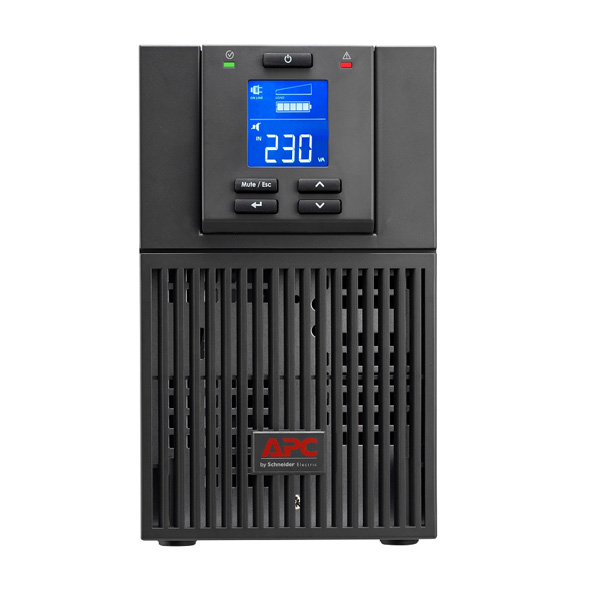 APC SRVPM1KIL-E Easy UPS On-Line, 1000VA/900W, Tower, 230V, 3x IEC C13 outlets, Intelligent Card Slot, LCD, Extended runtime, No Battery