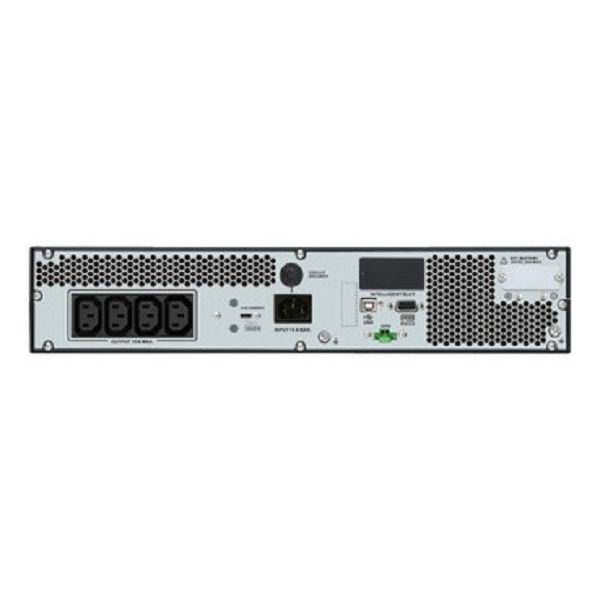 APC SRVPM1KRIL-E Easy UPS On-Line, 1000VA/900W, Rackmount 2U, 230V, 4x IEC C13 outlets, Intelligent Card Slot, LCD, Extended runtime, No Battery, W/O rail kit