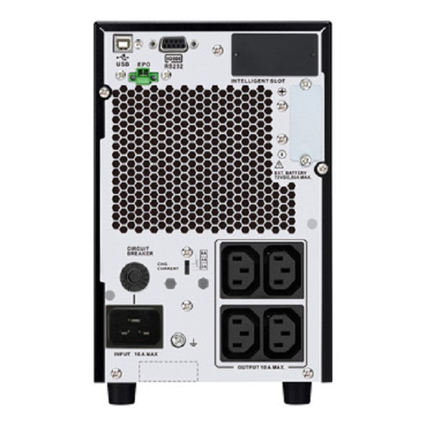 SRVPM2KIL-E APC SRVPM2KIL-E Easy UPS On-Line, 2000VA/1800W, Tower, 230V, 4x IEC C13 outlets, Intelligent Card Slot, LCD, Extended runtime, No Battery