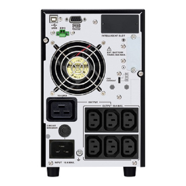 APC SRVPM3KIL-E Easy UPS On-Line, 3kVA/2.7kW, Tower, 230V, 6x IEC C13 + 1x IEC C19 outlets, Intelligent Card Slot, LCD, Extended runtime, No Battery