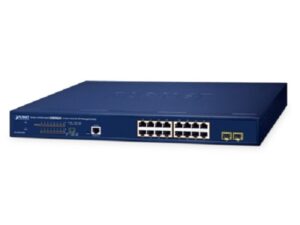 GS-4210-16P2S Planet GS-4210-16P2S 16 X 1G RJ45 POE 802.3AT + 2 X 1G SFP GS 4210 L2 SWITCH
