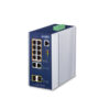 box_IGS-4215-8P2T2Sv2 Planet IGS-4215-8P2T2S Industrial 8-Port 10/100/1000T 802.3at PoE + 2-Port 10/100/100T + 2-Port 100/1000X SFP Managed Switch