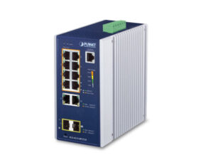 box_IGS-4215-8P2T2Sv2 Planet IGS-4215-8P2T2S Industrial 8-Port 10/100/1000T 802.3at PoE + 2-Port 10/100/100T + 2-Port 100/1000X SFP Managed Switch