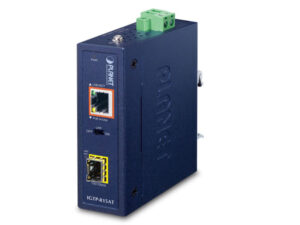 box_IGTP-815ATv2 Planet IGTP-815AT 100/1000BASE-X to 10/100/1000BASE-T 802.3at PoE+ Industrial Media Converter