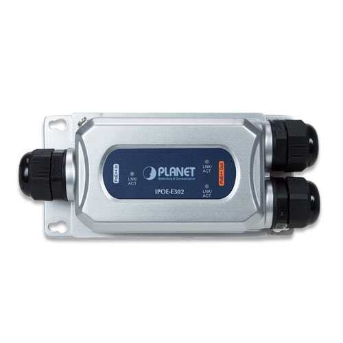 Planet IPOE-E302 Industrial 1 x 802.3bt PoE++ to 2 x 802.3at Gigabit PoE Extender