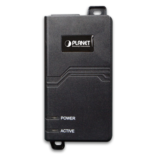 box_POE-172_01 Planet POE-172 Single-Port 10/100/1000Mbps Ultra PoE Injector (60 Watts, internal PWR)