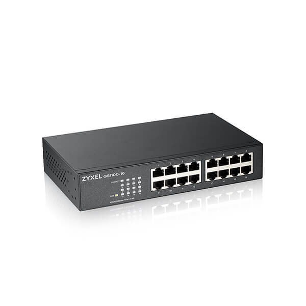 Zyxel GS1100-16 16-port GbE Unmanaged Switch