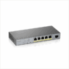 GS1350-6HP Zyxel GS1350-6HP 6-port - 5x1G + 1xSFP, Power budget 60W *Support IEEE 802.3bt *External Power Supply