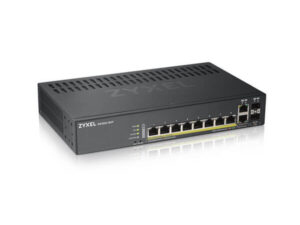 Zyxel GS1920-8HPv2 10 Port Smart Managed PoE Switch 8x1G + 2x1G Combo, 130 Watt PoE, fanless