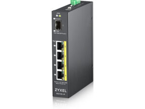 RGS100-5P Zyxel RGS100-5P 5 Port unmanaged PoE Switch, 120 Watt PoE, DIN Rail, IP30, 12-58V DC