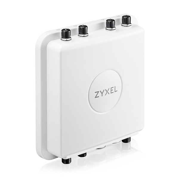 Zyxel WAX655E Wireless AX5400 (WiFi 6), Tri-Mode 4x4 + 2x2 MIMO External antenna Outdoor Access Point (antenna not included), Uplink 2.5GbE, (Bundled 1YR Nebula Professional license)