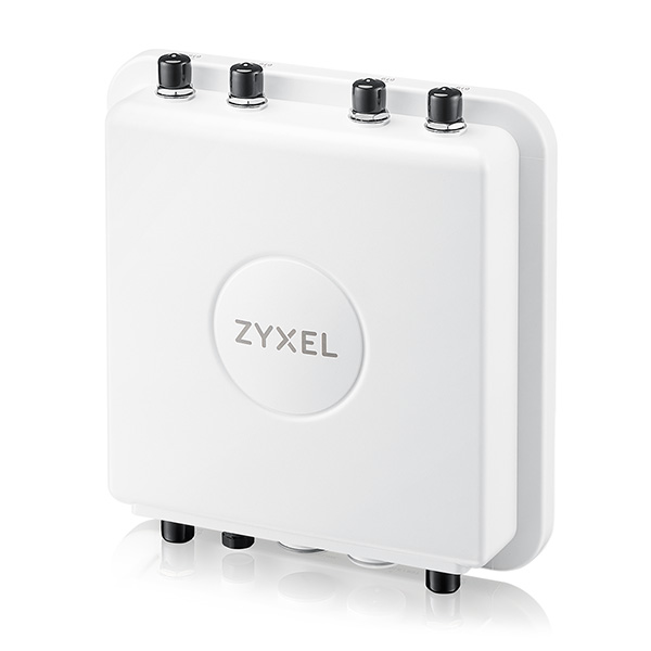 Zyxel WAX655E Wireless AX5400 (WiFi 6), Tri-Mode 4x4 + 2x2 MIMO External antenna Outdoor Access Point (antenna not included), Uplink 2.5GbE, (Bundled 1YR Nebula Professional license)