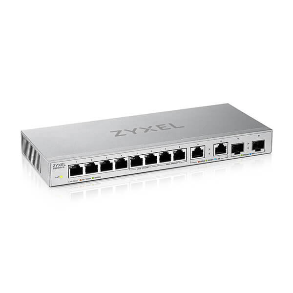 Zyxel XGS1010-12 12-Port Unmanaged Multi-Gigabit Switch with 2-Port 2.5G and 2-Port 10G SFP+