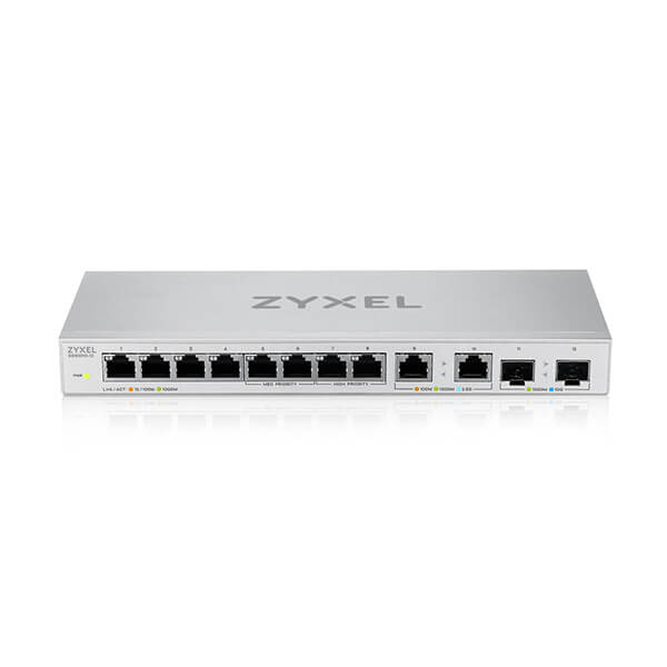 Zyxel XGS1010-12 12-Port Unmanaged Multi-Gigabit Switch with 2-Port 2.5G and 2-Port 10G SFP+