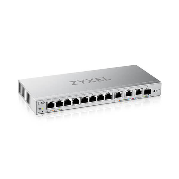 XGS1250-12 Zyxel XGS1250-12 12-Port Web-Managed Multi-Gigabit Switch includes 3-Port 10G and 1-Port 10G SFP+