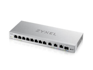Zyxel XGS1250-12 12-Port Web-Managed Multi-Gigabit Switch includes 3-Port 10G and 1-Port 10G SFP+