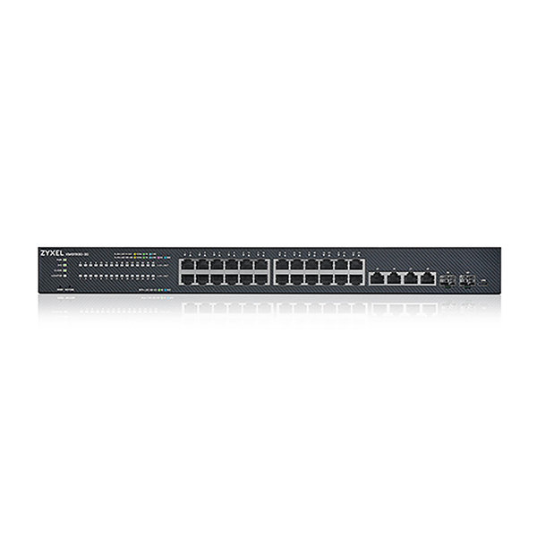 XMG1930-30 Zyxel XMG1930-30 24-port 2.5GbE Multi-Gig Lite-L3 Smart Managed Switch with 4 10GbE and 2 SFP+ Uplink