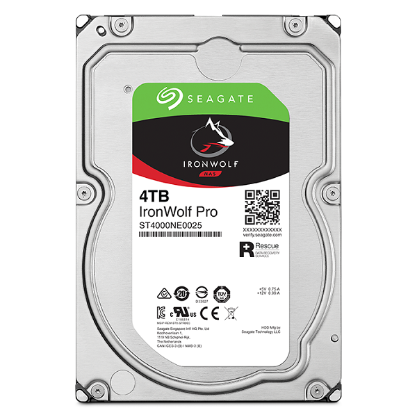 Seagate ST4000NT001 IronWolf Pro IntHDD3.5" 4TB SATA 7200RPM