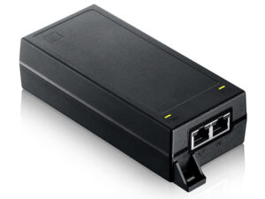 Zyxel PoE12-60W Multi-Gigabit PoE Injector, 1-Port 100M/1G/2.5G/5G/10G* Data port, 1-Port 100M/1G/2.5G/5G/10G* PoE port