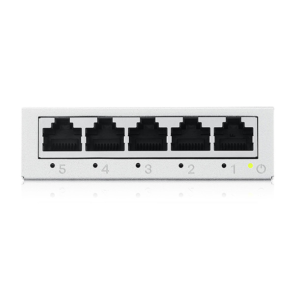 Zyxel GS-105B v5 5-port GbE, Unmanaged Switch Metal Case, 3-Level QoS Port
