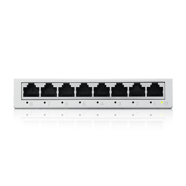 GS-108B v5 Zyxel GS-108B v5 8-port GbE, Unmanaged Switch Metal Case, 3-Level QoS Port