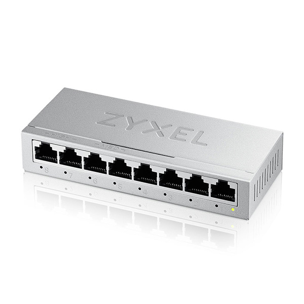 GS-108B v5 Zyxel GS-108B v5 8-port GbE, Unmanaged Switch Metal Case, 3-Level QoS Port