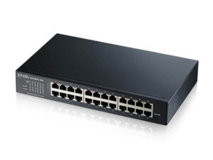 Zyxel GS1900-24E 24-port GbE L2 Smart Managed Switch, rackmount, fanless