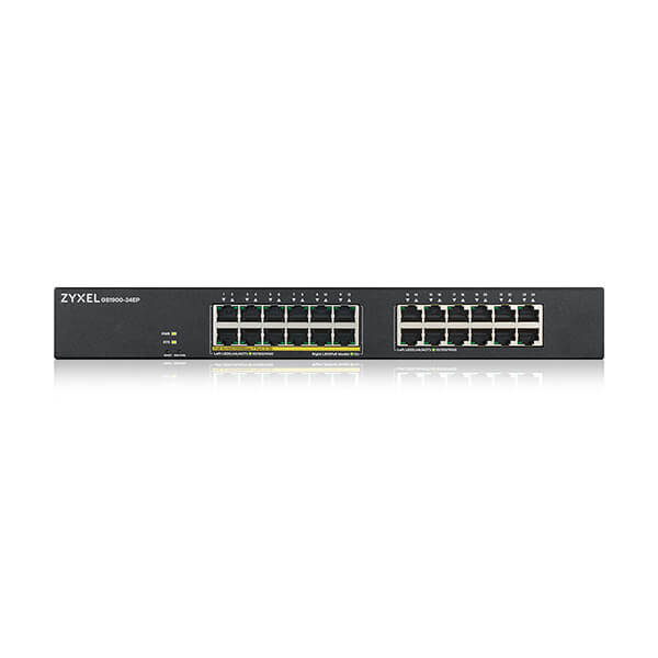 Zyxel GS1900-24EP 24-port GbE Smart Managed PoE Switch, rackmount, 130 Watt (Max 12 ports)