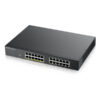 Zyxel GS1900-24EP 24-port GbE Smart Managed PoE Switch, rackmount, 130 Watt (Max 12 ports)