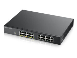 Zyxel GS1900-24EP 24-port GbE Smart Managed PoE Switch, rackmount, 130 Watt (Max 12 ports)