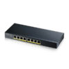 Zyxel GS1900-8HP 8-port GbE L2 PoE Smart Managed Switch, 802.3at, desktop, fanless, 77 Watt